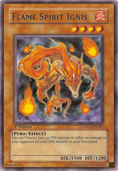 Flame Spirit Ignis [LODT-EN087] Rare | Dragon's Lair Comics and Fantasy Houston TX