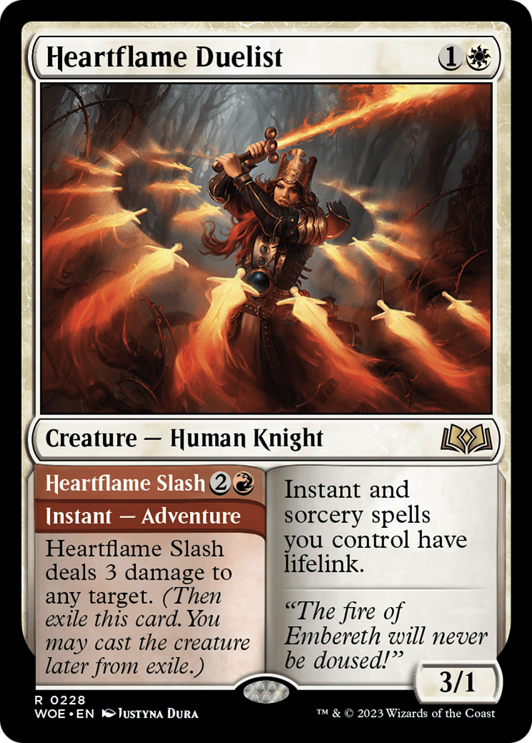 Heartflame Duelist // Heartflame Slash [Wilds of Eldraine] | Dragon's Lair Comics and Fantasy Houston TX