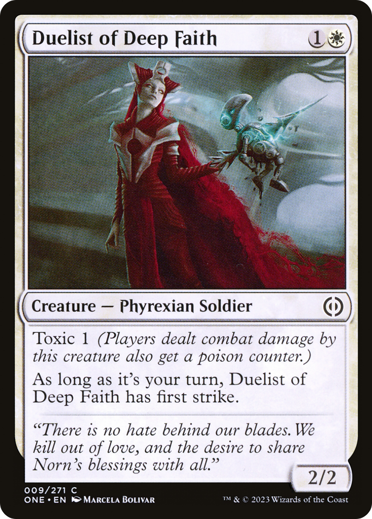 Duelist of Deep Faith [Phyrexia: All Will Be One] | Dragon's Lair Comics and Fantasy Houston TX