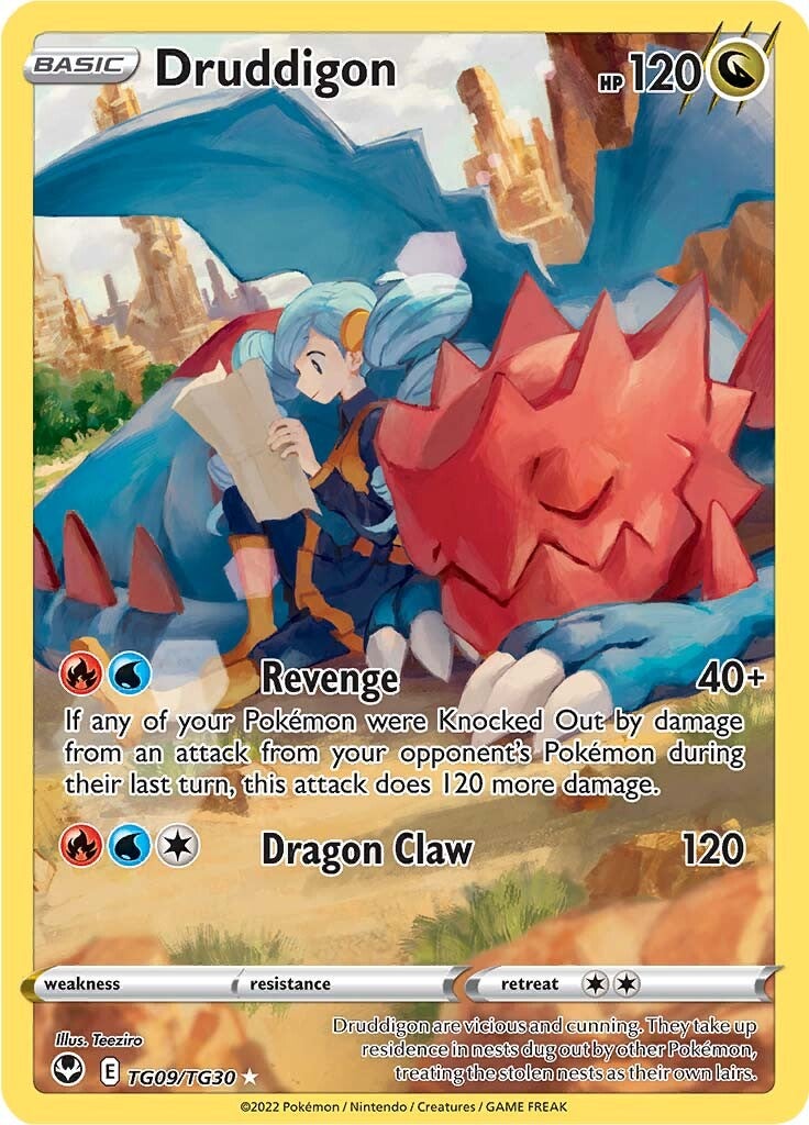 Druddigon (TG09/TG30) [Sword & Shield: Silver Tempest] | Dragon's Lair Comics and Fantasy Houston TX
