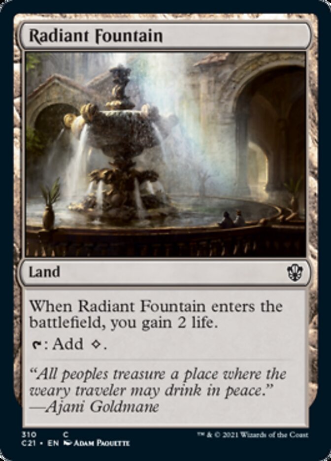 Radiant Fountain [Commander 2021] | Dragon's Lair Comics and Fantasy Houston TX
