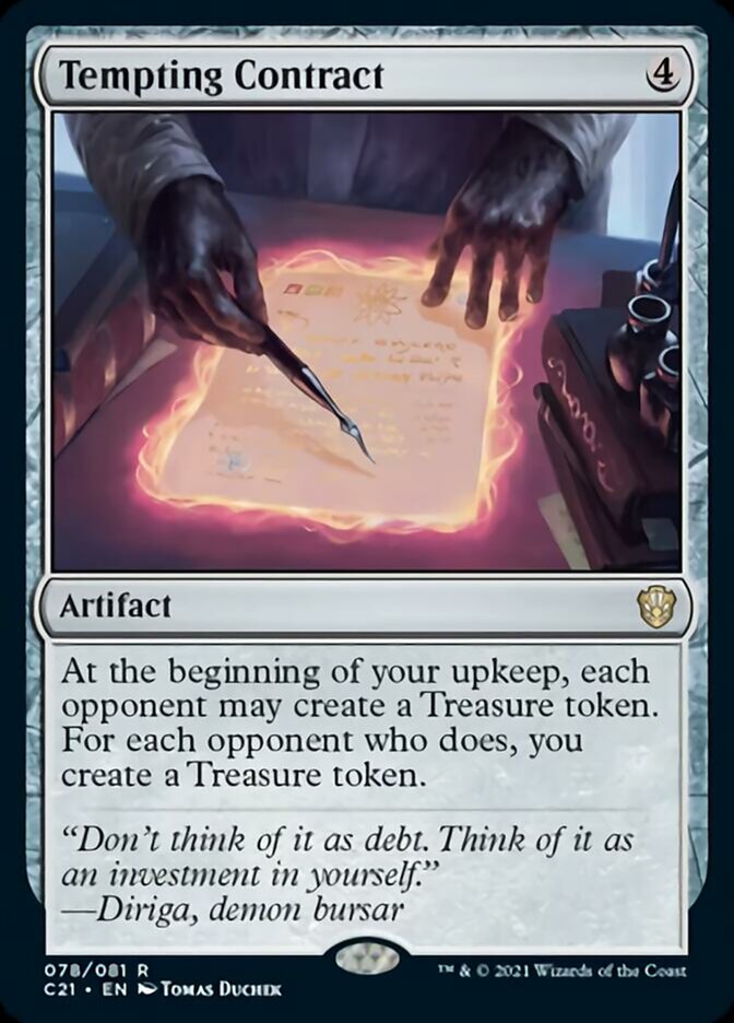 Tempting Contract [Commander 2021] | Dragon's Lair Comics and Fantasy Houston TX