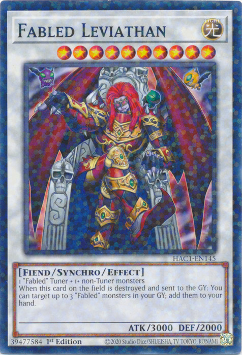 Fabled Leviathan (Duel Terminal) [HAC1-EN145] Common | Dragon's Lair Comics and Fantasy Houston TX