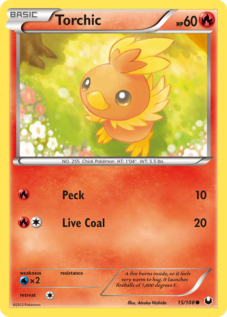 Torchic (15/108) [Black & White: Dark Explorers] | Dragon's Lair Comics and Fantasy Houston TX