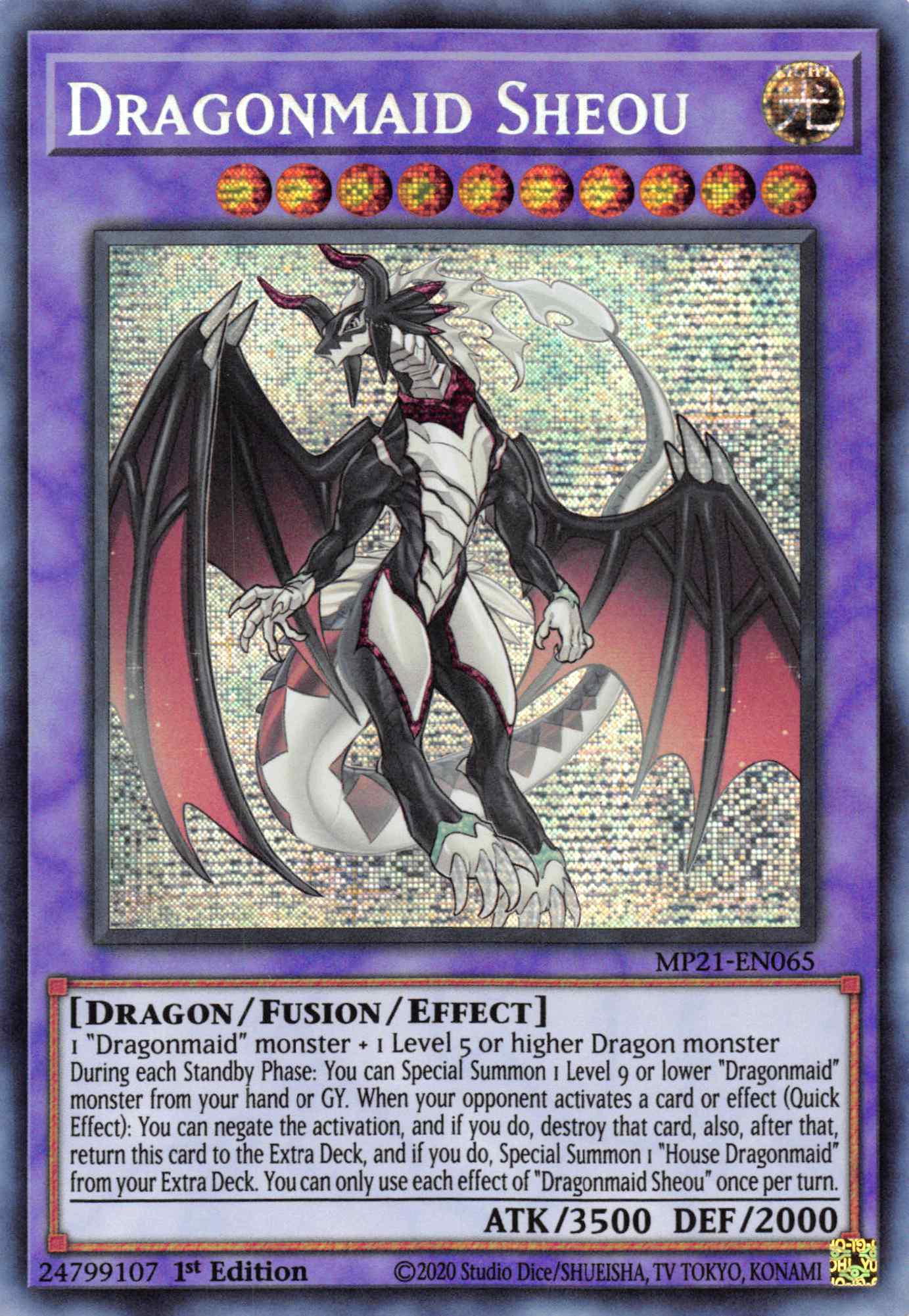 Dragonmaid Sheou [MP21-EN065] Prismatic Secret Rare | Dragon's Lair Comics and Fantasy Houston TX