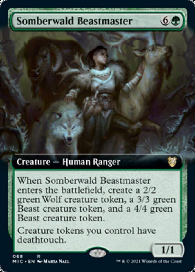 Somberwald Beastmaster (Extended Art) [Innistrad: Midnight Hunt Commander] | Dragon's Lair Comics and Fantasy Houston TX