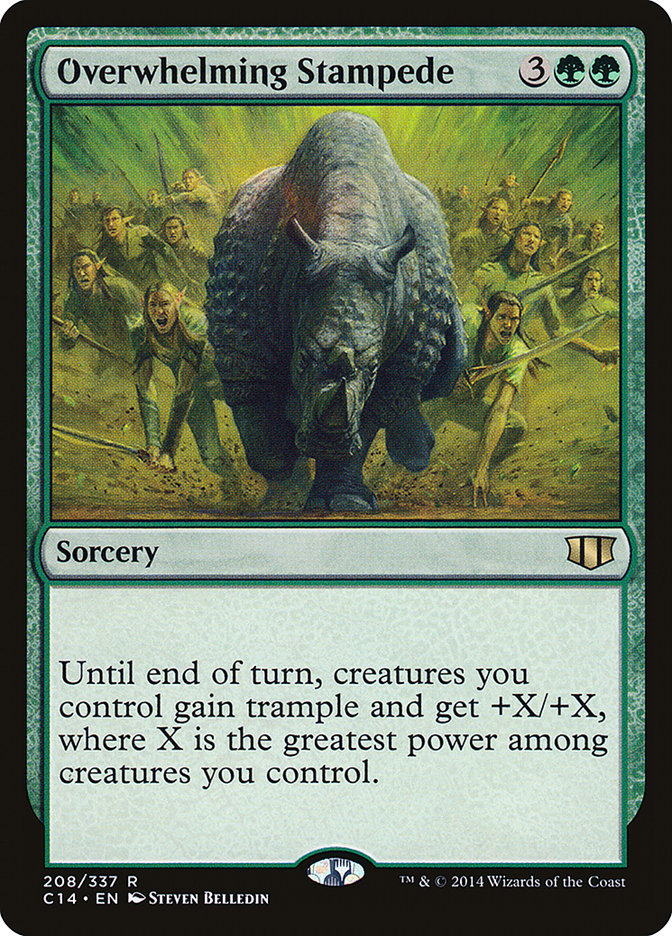 Overwhelming Stampede [Commander 2014] | Dragon's Lair Comics and Fantasy Houston TX