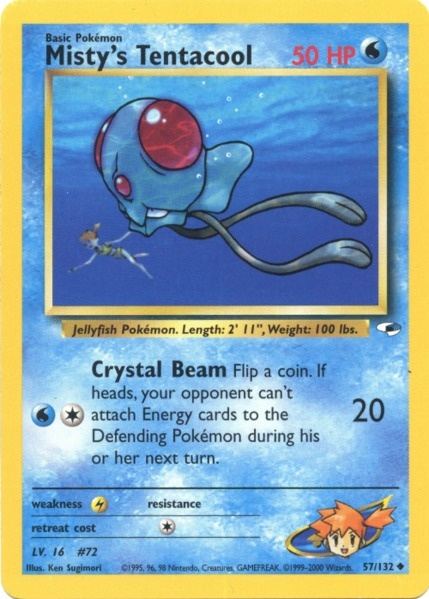 Misty's Tentacool (57/132) [Gym Heroes Unlimited] | Dragon's Lair Comics and Fantasy Houston TX