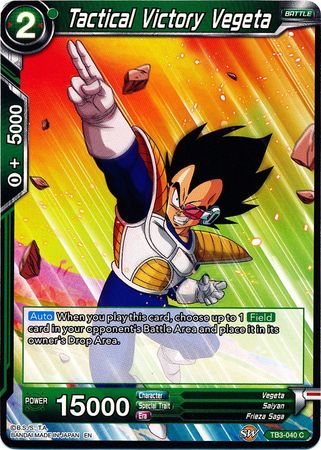 Tactical Victory Vegeta (TB3-040) [Clash of Fates] | Dragon's Lair Comics and Fantasy Houston TX