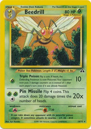 Beedrill (18/75) [Neo Discovery Unlimited] | Dragon's Lair Comics and Fantasy Houston TX