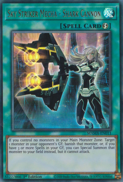 Sky Striker Mecha - Shark Cannon [MAMA-EN011] Ultra Rare | Dragon's Lair Comics and Fantasy Houston TX