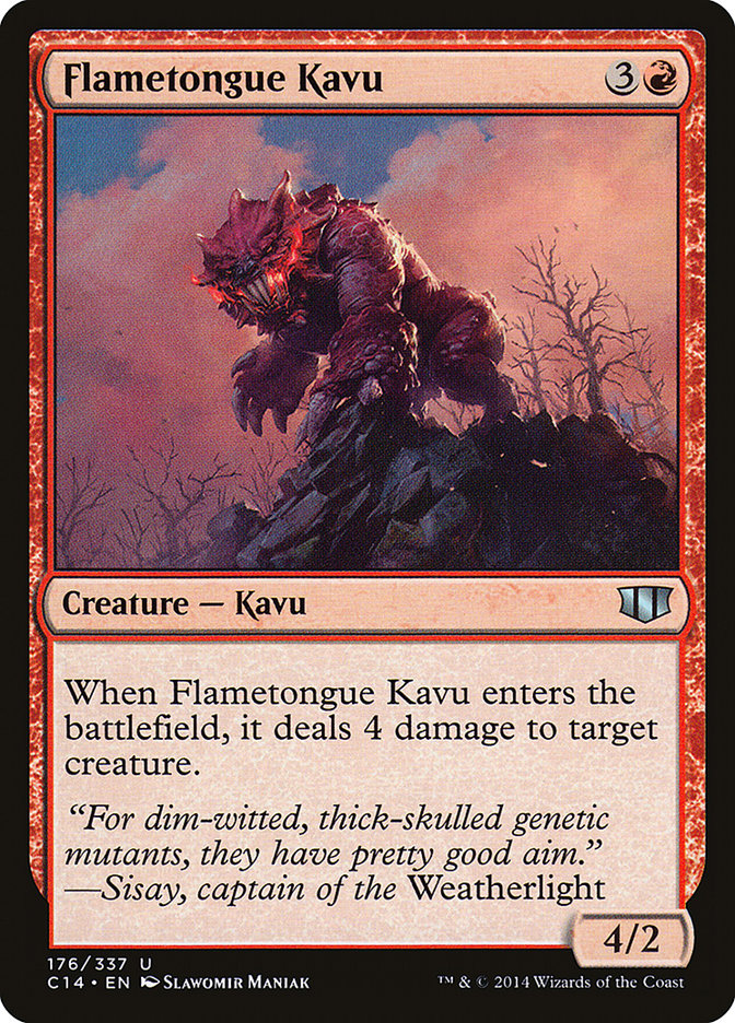Flametongue Kavu [Commander 2014] | Dragon's Lair Comics and Fantasy Houston TX