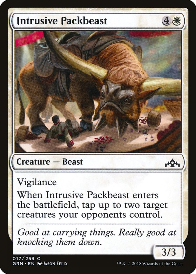 Intrusive Packbeast [Guilds of Ravnica] | Dragon's Lair Comics and Fantasy Houston TX