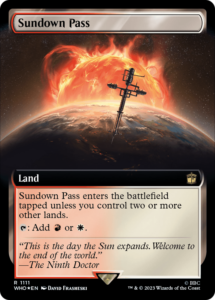 Sundown Pass (Extended Art) (Surge Foil) [Doctor Who] | Dragon's Lair Comics and Fantasy Houston TX