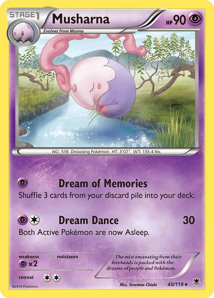 Musharna (40/119) [XY: Phantom Forces] | Dragon's Lair Comics and Fantasy Houston TX