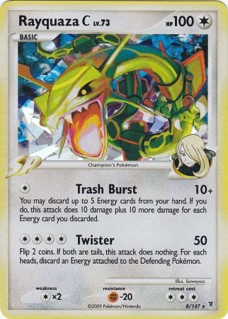 Rayquaza C (8/147) (Cracked Ice) [Platinum: Supreme Victors] | Dragon's Lair Comics and Fantasy Houston TX