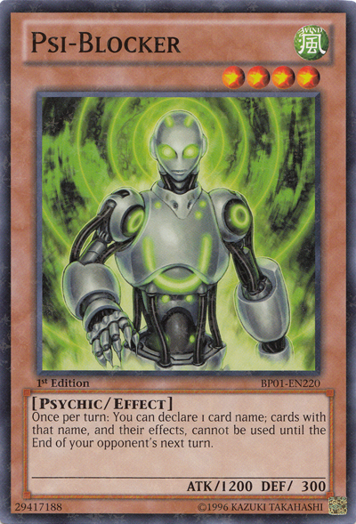 Psi-Blocker [BP01-EN220] Starfoil Rare | Dragon's Lair Comics and Fantasy Houston TX