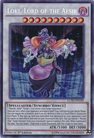 Loki, Lord of the Aesir [LC5D-EN190] Secret Rare | Dragon's Lair Comics and Fantasy Houston TX