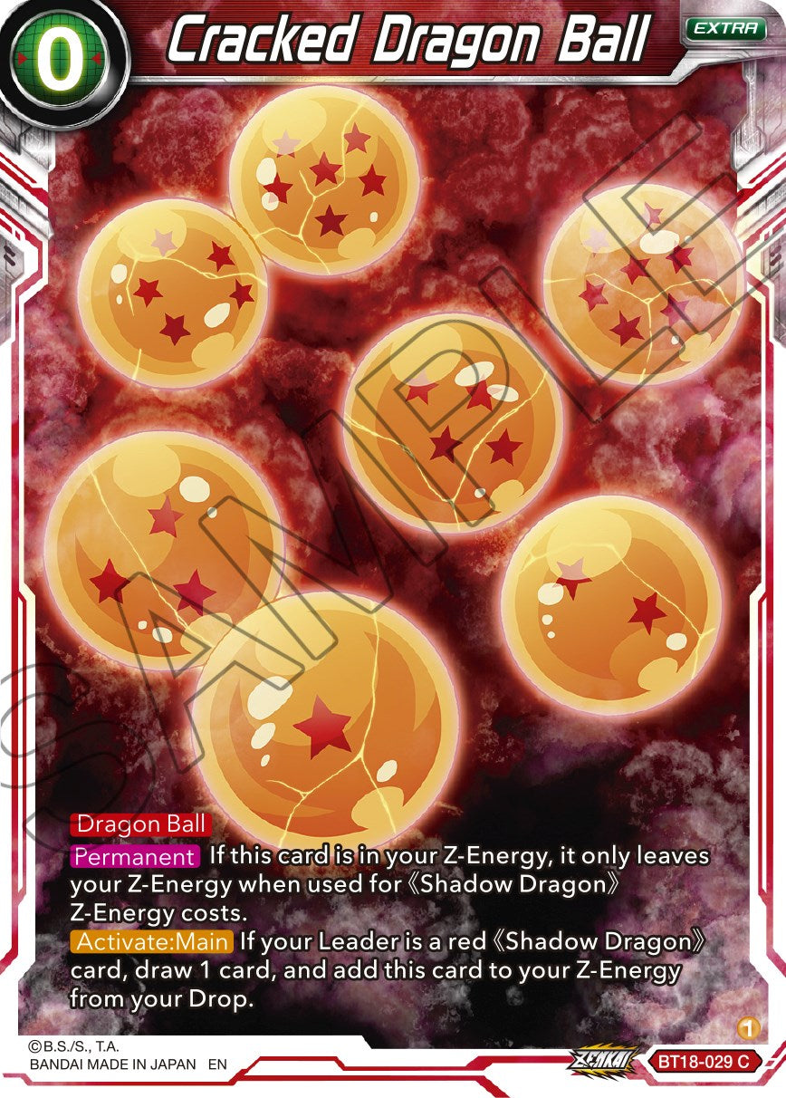 Cracked Dragon Ball (BT18-029) [Dawn of the Z-Legends] | Dragon's Lair Comics and Fantasy Houston TX