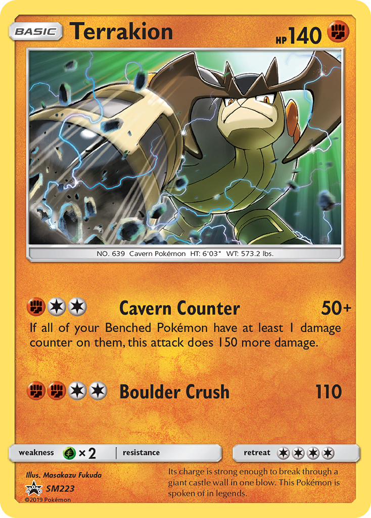 Terrakion (SM223) [Sun & Moon: Black Star Promos] | Dragon's Lair Comics and Fantasy Houston TX