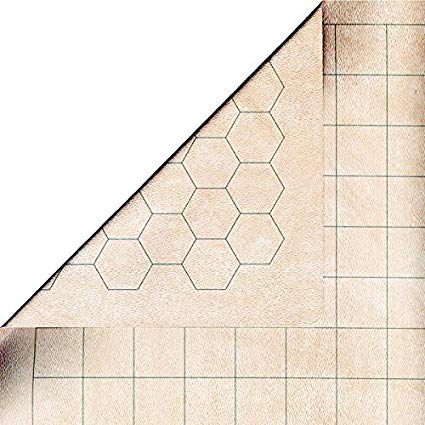 Chessex Double-Sided Battlemat With 1 Inch Squares/Hexes | Dragon's Lair Comics and Fantasy Houston TX