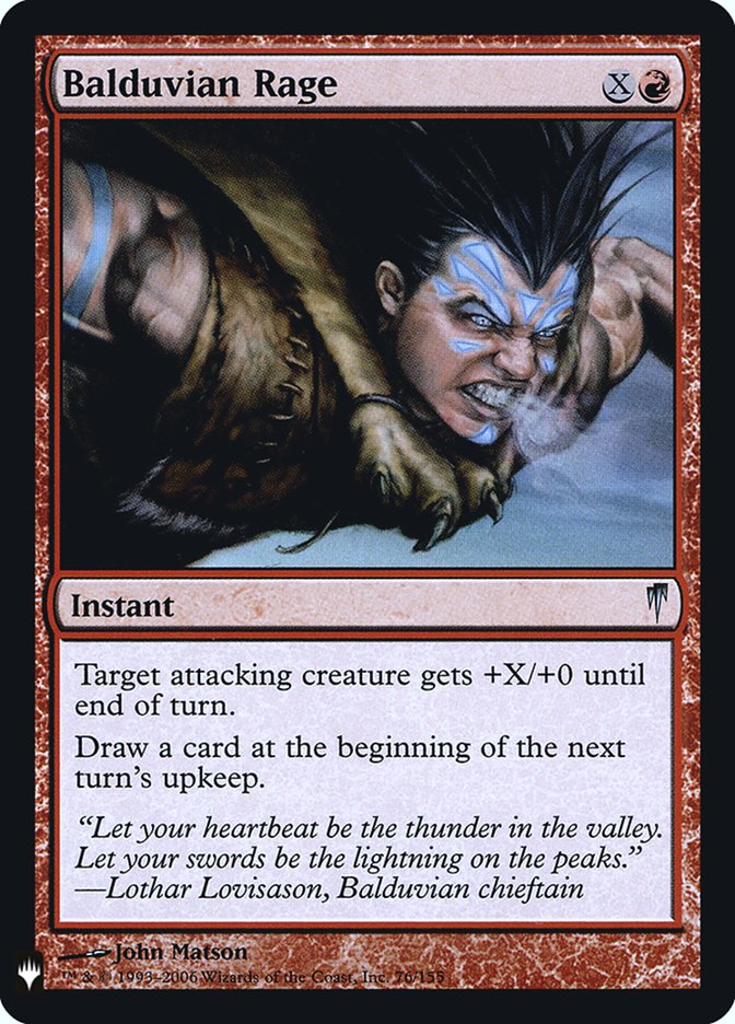 Balduvian Rage [Mystery Booster] | Dragon's Lair Comics and Fantasy Houston TX