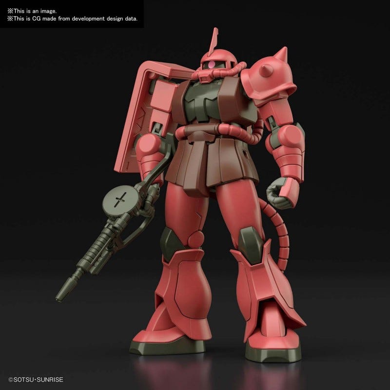 Gundam MS-06S Zaku II Char Aznable's Mobile Suit Plastic Model HG | Dragon's Lair Comics and Fantasy Houston TX