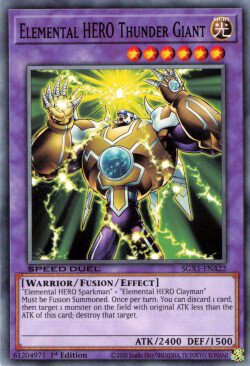 Elemental HERO Thunder Giant [SGX1-ENA22] Common | Dragon's Lair Comics and Fantasy Houston TX