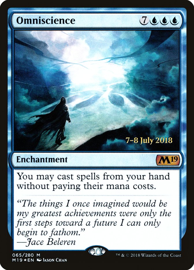 Omniscience [Core Set 2019 Prerelease Promos] | Dragon's Lair Comics and Fantasy Houston TX