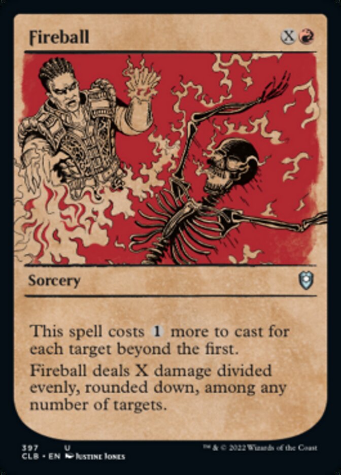 Fireball (Showcase) [Commander Legends: Battle for Baldur's Gate] | Dragon's Lair Comics and Fantasy Houston TX