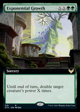 Exponential Growth (Extended Art) [Strixhaven: School of Mages] | Dragon's Lair Comics and Fantasy Houston TX