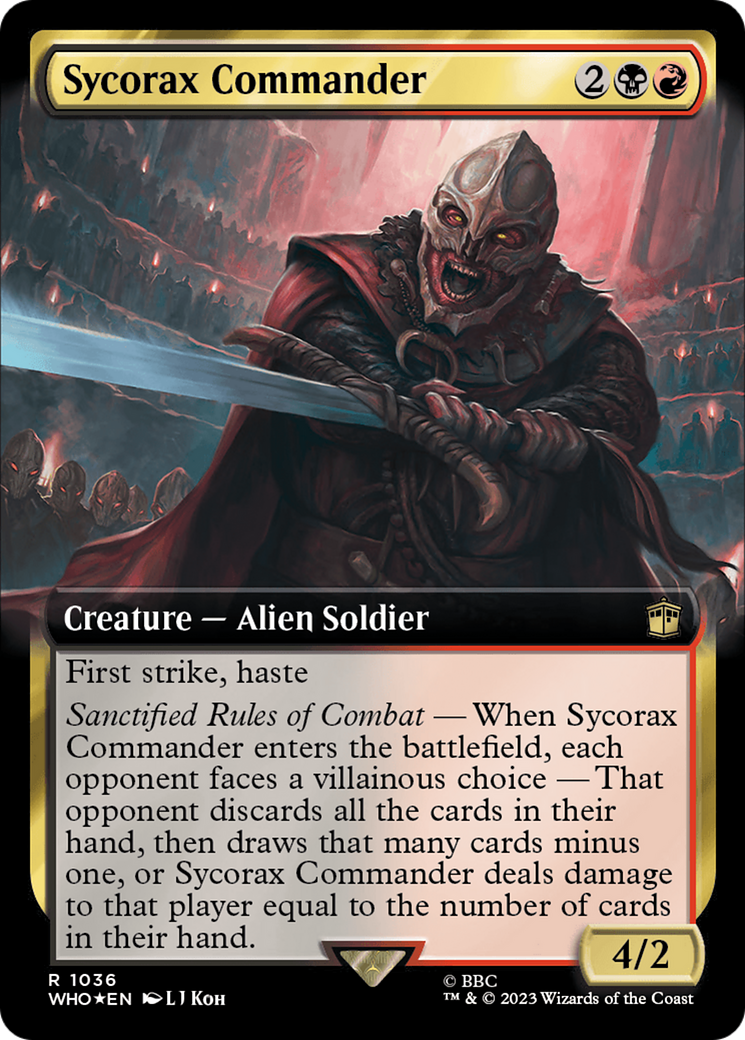 Sycorax Commander (Extended Art) (Surge Foil) [Doctor Who] | Dragon's Lair Comics and Fantasy Houston TX