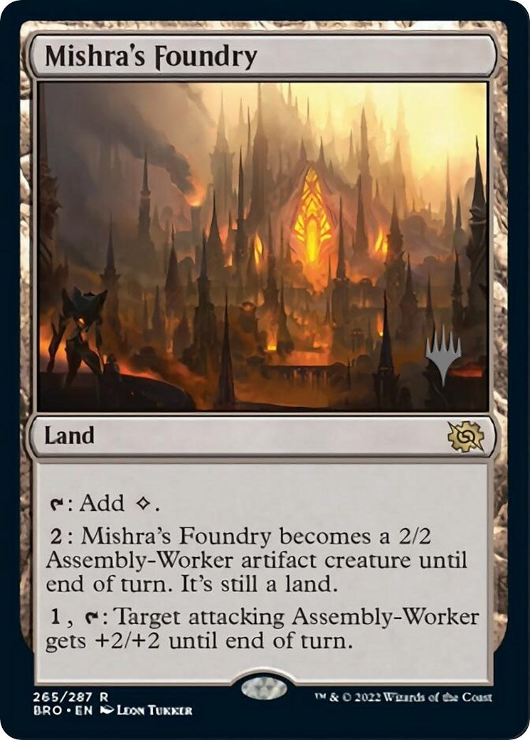 Mishra's Foundry (Promo Pack) [The Brothers' War Promos] | Dragon's Lair Comics and Fantasy Houston TX