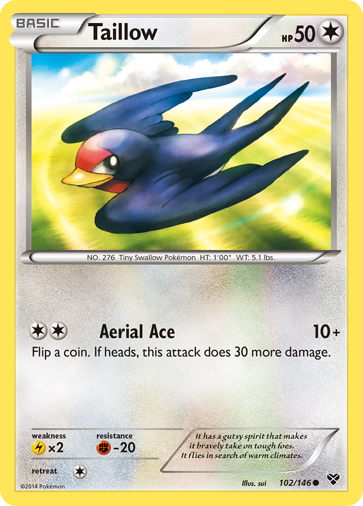 Taillow (102/146) [XY: Base Set] | Dragon's Lair Comics and Fantasy Houston TX