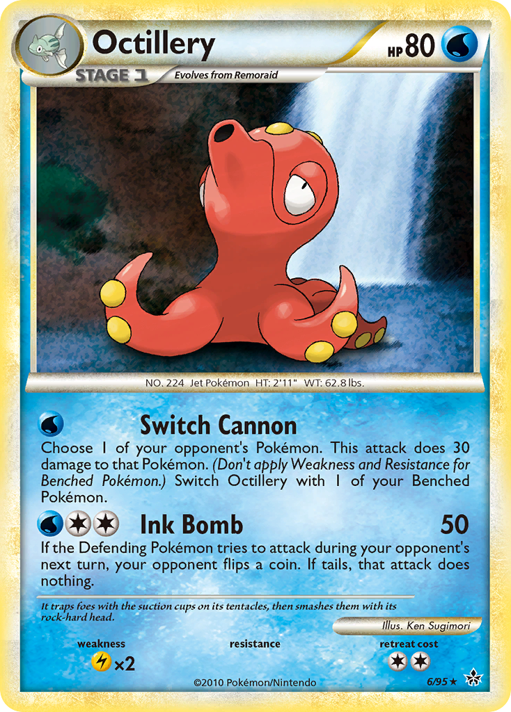Octillery (6/95) [HeartGold & SoulSilver: Unleashed] | Dragon's Lair Comics and Fantasy Houston TX
