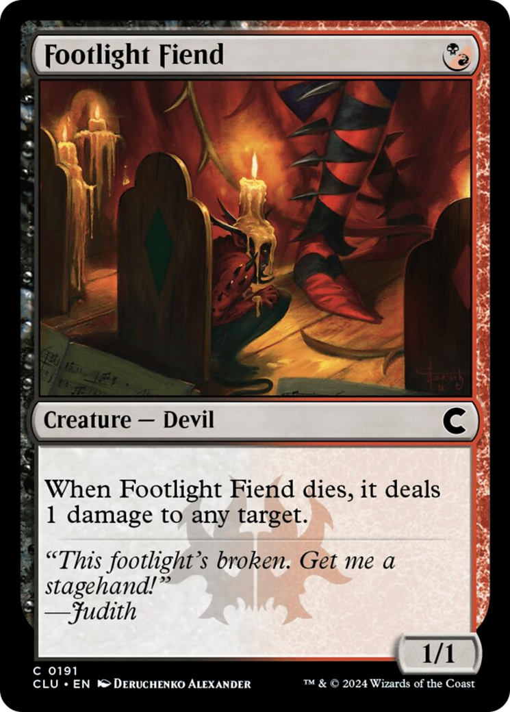 Footlight Fiend [Ravnica: Clue Edition] | Dragon's Lair Comics and Fantasy Houston TX