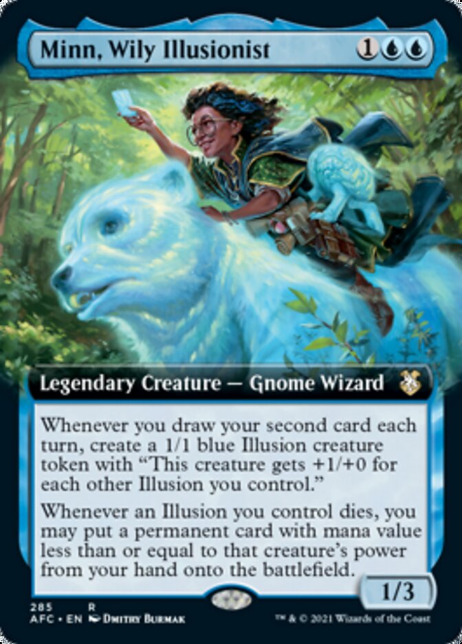 Minn, Wily Illusionist (Extended Art) [Dungeons & Dragons: Adventures in the Forgotten Realms Commander] | Dragon's Lair Comics and Fantasy Houston TX