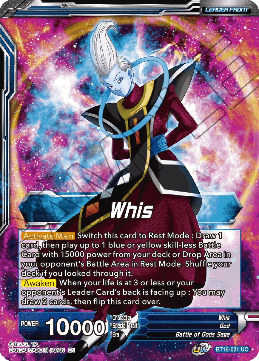 Whis // Whis, Invitation to Battle (BT16-021) [Realm of the Gods Prerelease Promos] | Dragon's Lair Comics and Fantasy Houston TX