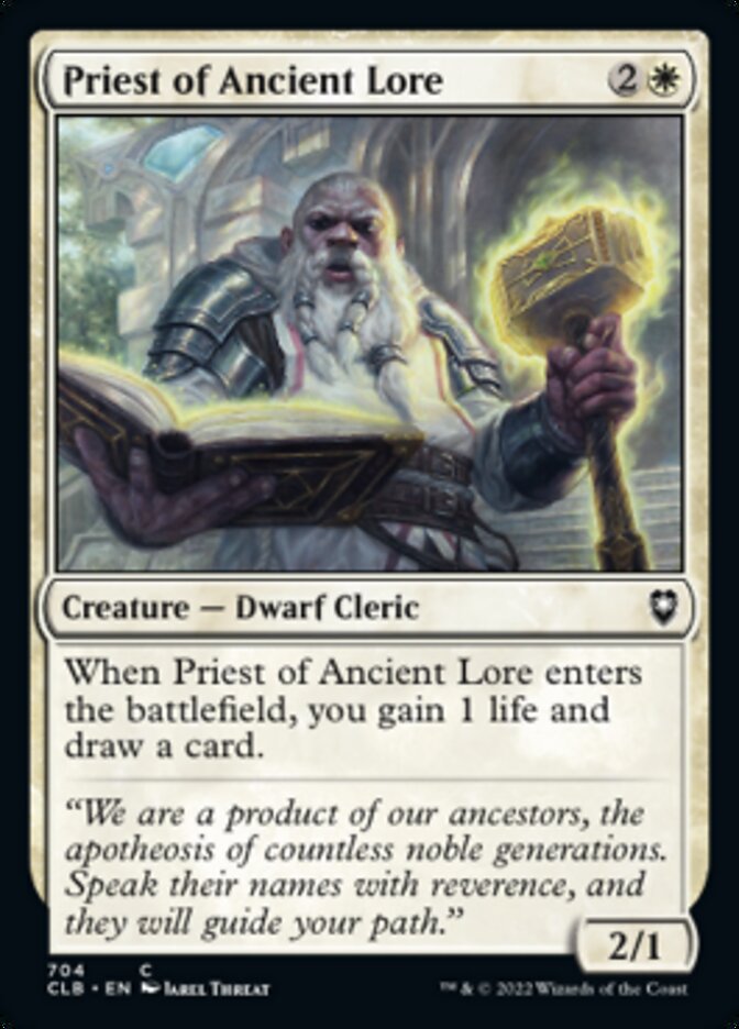 Priest of Ancient Lore [Commander Legends: Battle for Baldur's Gate] | Dragon's Lair Comics and Fantasy Houston TX