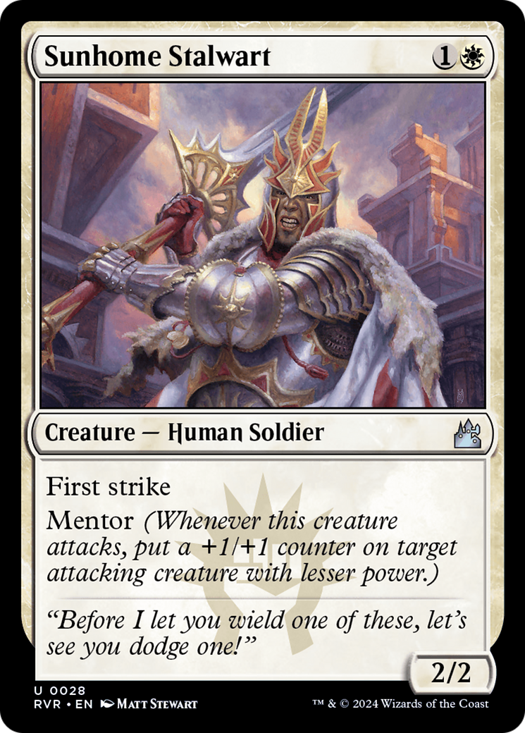 Sunhome Stalwart [Ravnica Remastered] | Dragon's Lair Comics and Fantasy Houston TX