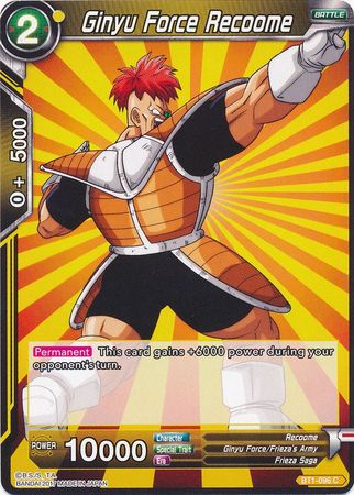 Ginyu Force Recoome (BT1-096) [Galactic Battle] | Dragon's Lair Comics and Fantasy Houston TX