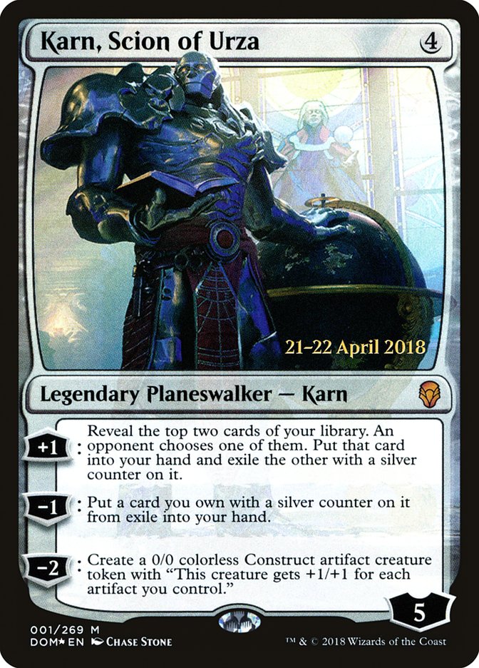 Karn, Scion of Urza [Dominaria Prerelease Promos] | Dragon's Lair Comics and Fantasy Houston TX