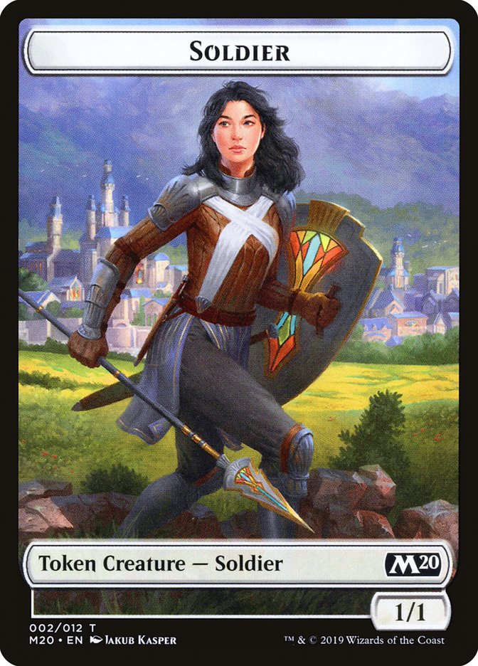 Soldier Token [Core Set 2020 Tokens] | Dragon's Lair Comics and Fantasy Houston TX
