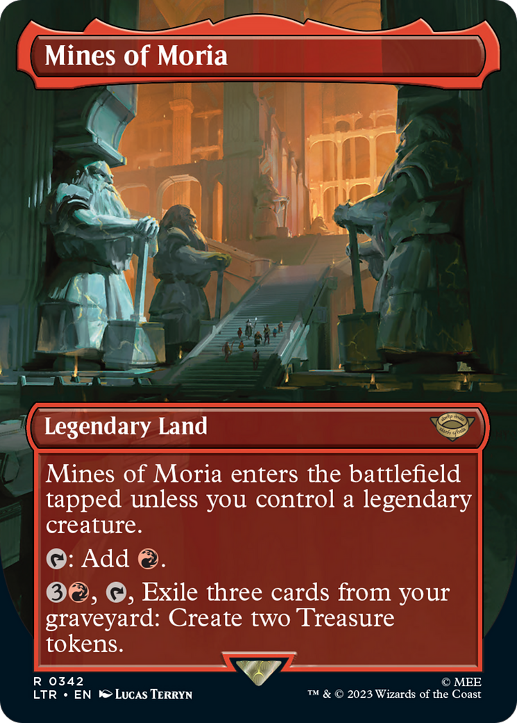 Mines of Moria (Borderless Alternate Art) (342) [The Lord of the Rings: Tales of Middle-Earth] | Dragon's Lair Comics and Fantasy Houston TX