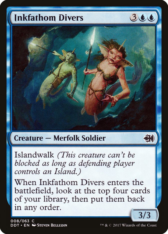 Inkfathom Divers [Duel Decks: Merfolk vs. Goblins] | Dragon's Lair Comics and Fantasy Houston TX