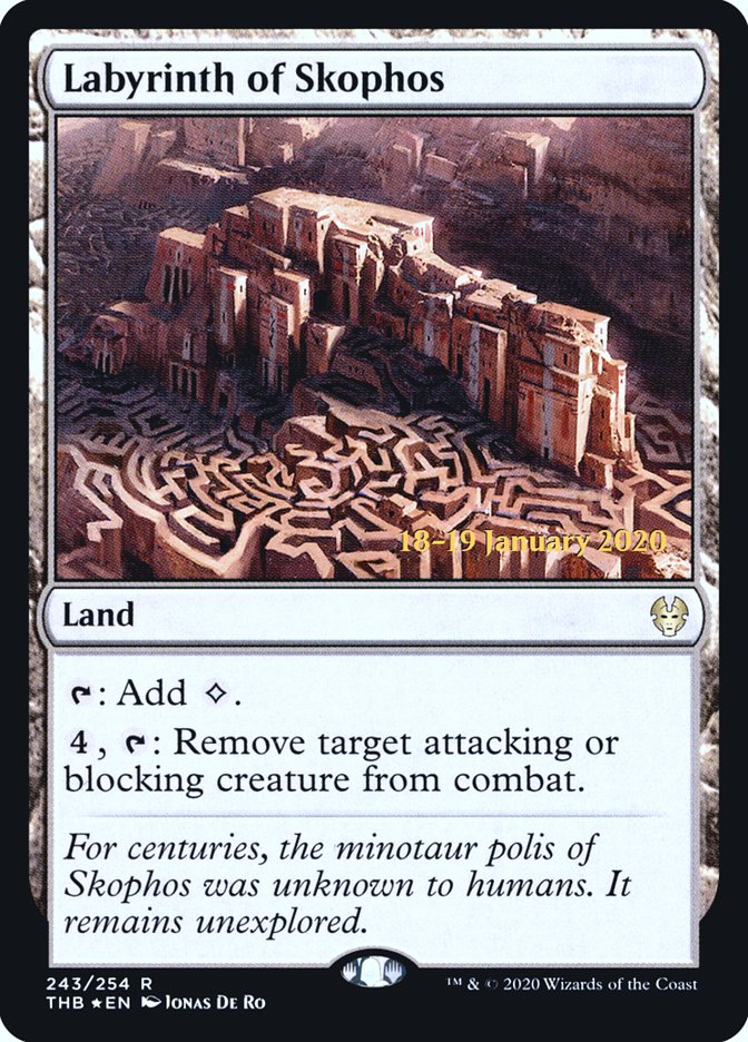 Labyrinth of Skophos [Theros Beyond Death Prerelease Promos] | Dragon's Lair Comics and Fantasy Houston TX