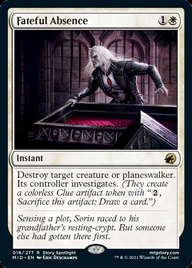 Fateful Absence [Innistrad: Midnight Hunt] | Dragon's Lair Comics and Fantasy Houston TX