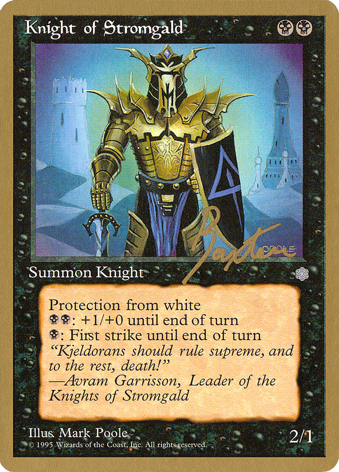 Knight of Stromgald (George Baxter) [Pro Tour Collector Set] | Dragon's Lair Comics and Fantasy Houston TX