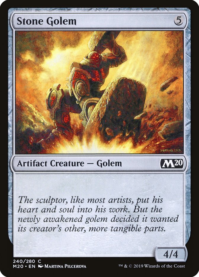 Stone Golem [Core Set 2020] | Dragon's Lair Comics and Fantasy Houston TX