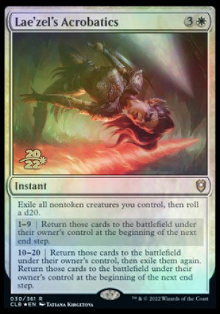 Lae'zel's Acrobatics [Commander Legends: Battle for Baldur's Gate Prerelease Promos] | Dragon's Lair Comics and Fantasy Houston TX